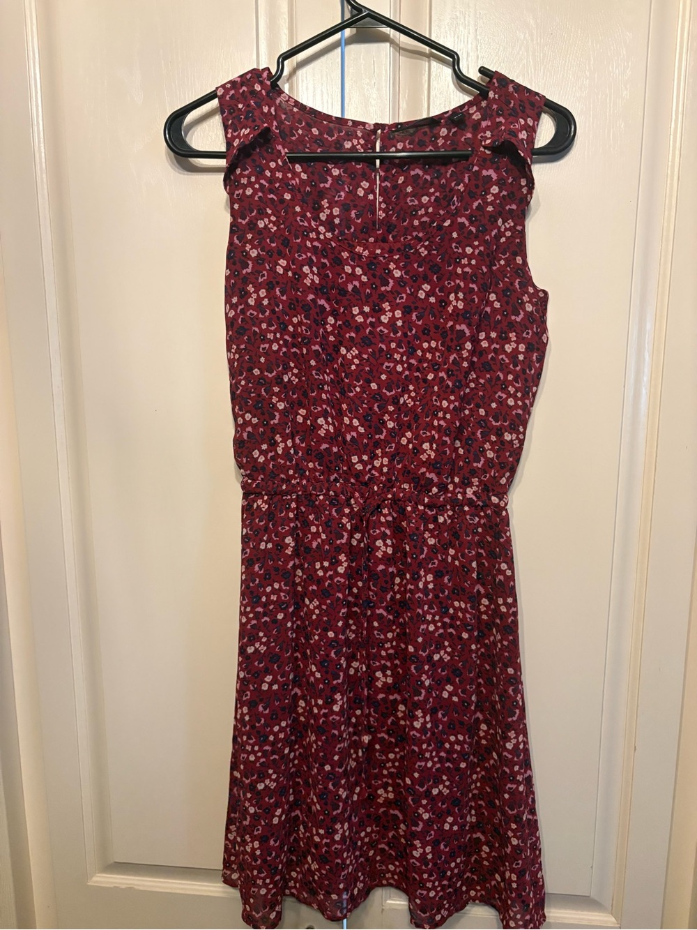 Reitmans Burgundy Floral Midi Dress